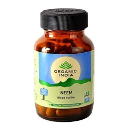 NEEM Essential Blood Purifier, Organic India (НИМ, Незаменимый очиститель крови, Органик Индия), 60 капс.