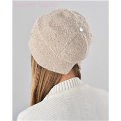 Букле пайетка вышивка Шапка флис (56-58)