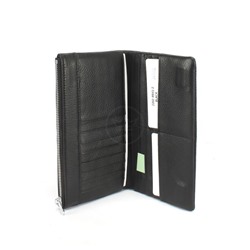 Кошелек женский натуральная кожа Cossroll-2202-9941-2,  4отд,  16карм,  черный 247998