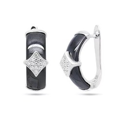 Серьги из серебра керамика, МКВ255