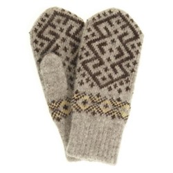 Варежки женские "Ромб с орнаментом" ПП 3236-5