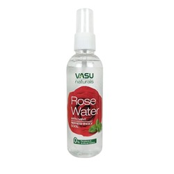 ROSE WATER with mint, VASU (Освежающая и охлаждающая РОЗОВАЯ ВОДА С МЯТОЙ, Васу), СПРЕЙ, 200 мл.