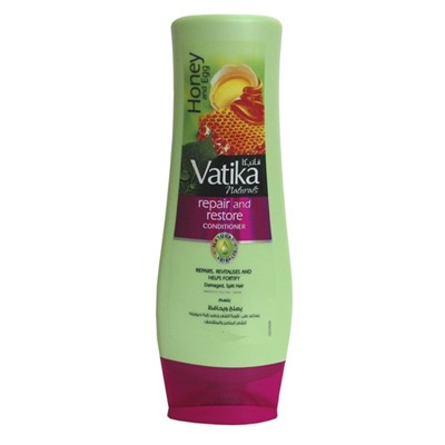 Vatika HONEY AND EGG Repair and Restore Conditioner, Dabur (Ватика МЕД И ЯЙЦО Кондиционер ИСЦЕЛЕНИЕ И ВОССТАНОВЛЕНИЕ для поврежденных и секущихся волос, Дабур), 400 мл.