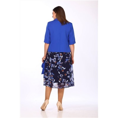 Lady Style Classic 2670/1 васильковый, Юбка,  Жакет