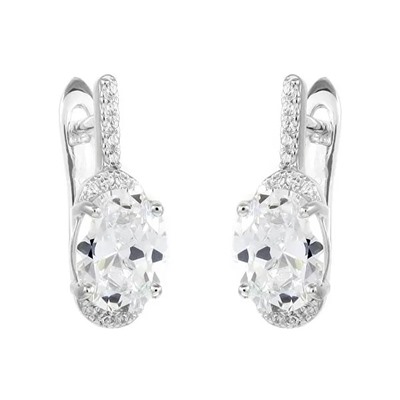 Серьги из серебра куб.циркон., МЦВ688
