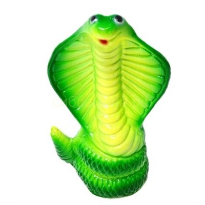 Фигура Кобра 15х9,5см зеленая