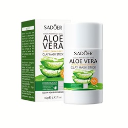SADOER Очищающая поры глиняная маска-стик для лица с Алоэ Вера 100гр.