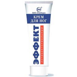 Крем ЭФФЕКТ д/ног Антибактериальный 80г