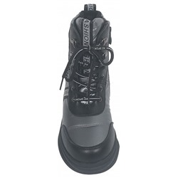 B-9709-B серебро Ботинки зима для девочек (33-38)/8