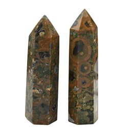 Кристалл из яшмы океанической "Карандаш" 24*24*87мм, 90-99г