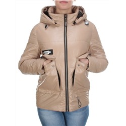 8267 BEIGE Куртка демисезонная женская BAOFANI (100 гр. синтепон) размер 50/52 идет на 50 российский