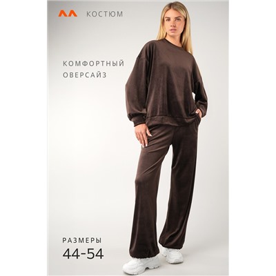 Женский велюровый костюм оверсайз Happyfox