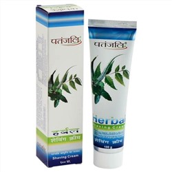 Herbal SHAVING CREAM, Patanjali (Травяной КРЕМ ДЛЯ БРИТЬЯ, Патанджали), 100 г.