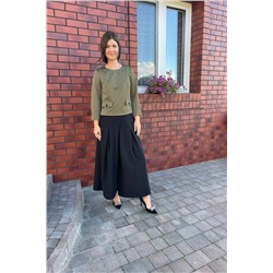 Alani Collection 1783 зеленый, Блуза,  Кюлоты