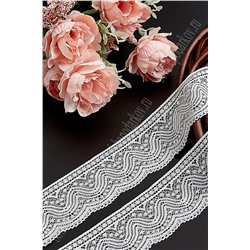 Кружево-стретч  5,3 см*10 м  (SF-895), молочный