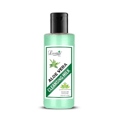 ALOE VERA Cleansing Milk, Luster (АЛОЭ ВЕРА очищающее молочко для лица без сульфатов и парабенов, Ластер), 210 мл.
