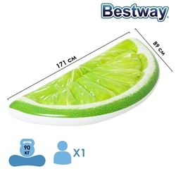 Матрац д/плавания Bestway Tropical Lime 171*89см / коробка 43246/4730417 АКЦИЯ! СКИДКА 15%