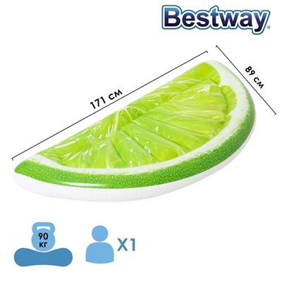 Матрац д/плавания Bestway Tropical Lime 171*89см / коробка 43246/4730417 АКЦИЯ! СКИДКА 15%