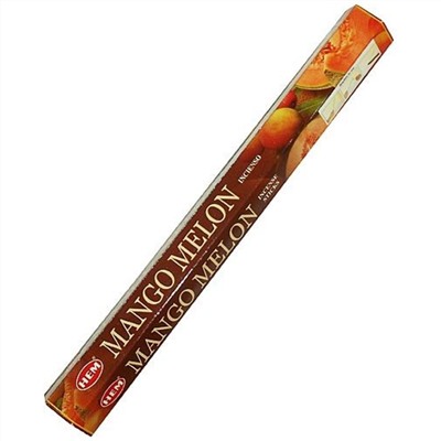 Hem Incense Sticks MANGO MELON (Благовония МАНГО ДЫНЯ, Хем), уп. 20 палочек.