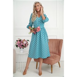 Платье Розетта (бирюзовое) П14114-45М