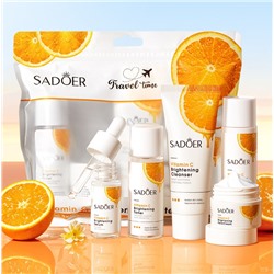 Дорожный набор уходовой косметики с витамином С 5 в 1 Sadoer
