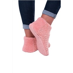 Носочки КОМБИ "БУКЛЕ" цвет ЛОСОСЬ