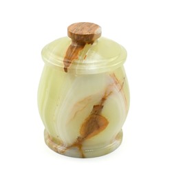 Сахарница из натурального камня "Бочонок" 75*75*95мм.