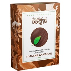 Аюрведическая краска для волос ГОРЬКИЙ ШОКОЛАД, Aasha Herbals, 100 г.
