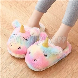 Плюшевые тапочки  Единорог р. 30-34, soft_unicorn30-34