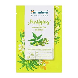 PURIFYING Neem & Tea Tree Sheet Mask, Himalaya (Тканевая маска ОЧИЩАЮЩАЯ, с Нимом и Чайным деревом, Хималая), 30 мл.
