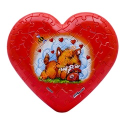 Мозаика "puzzle" 60 дет. "Сердце" (Пазл-шар) в ассортименте 98132, 98132