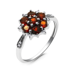 Кольцо из серебра гранат, Диас2