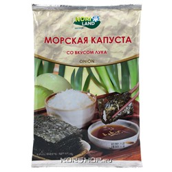 Хрустящая морская капуста со вкусом лука Nori Land, 18 г Акция