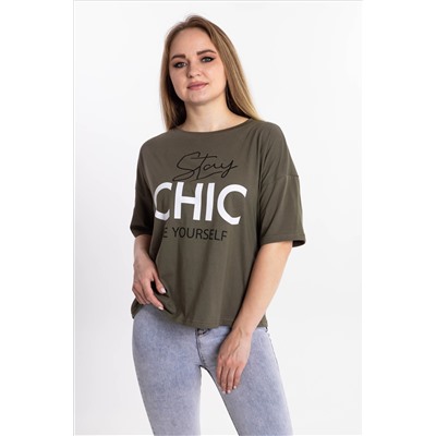 Футболка Анита (принт CHIC) 3-762