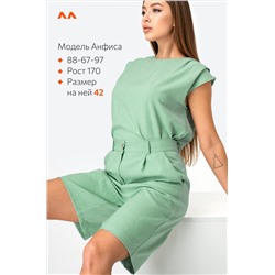 Женский льняной костюм с шортами Happyfox