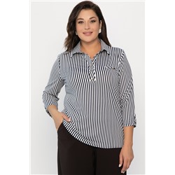 Рубашка в полоску Морячка (бело-синяя) Б14311-18М