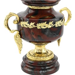 Кубок из яшмы "Георгий победоносец" литая бронза