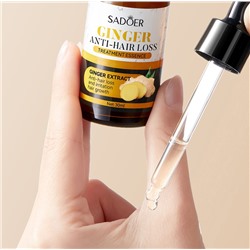 Эссенция для роста и против выпадения волос с корнем имбиря Sadoer, 30 мл.