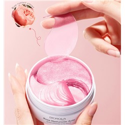 Гидрогелевые патчи с экстрактом розы и гиалуроновой кислотой BIOAQUA, 60 шт.