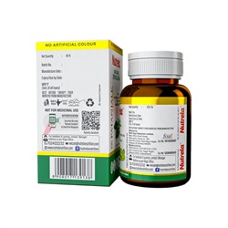 Nutrela NATURAL SPIRULINA, Patanjali (Нутрела, НАТУРАЛЬНАЯ СПИРУЛИНА, Патанджали), 60 таб.