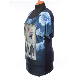 15B113 Туника женская (95% хлопок, 5% эластан) размер 52