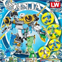 Конструктор Ниндзя 16 шт в блоке LW1027, LW1027