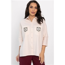 Рубашка с карманами Аристократка (бежевая) Б14357-10М