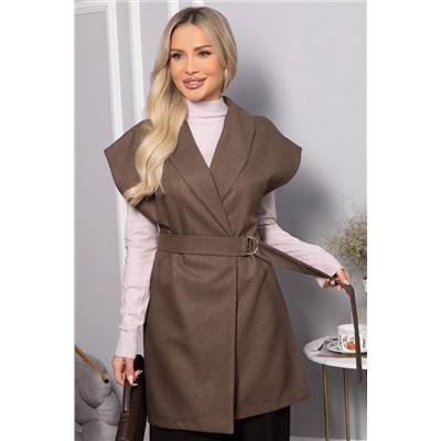 Жилет костюмный Жюлли (шоколад) Б14488-4М