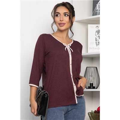 Блуза трикотажная Вишенка (ягодная) Б14258-18М