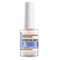 Укрепитель-кондиционер с микроблеском LUXVISAGE HYDRA BALANCE для увлажнения и сохранения эластичности ногтей