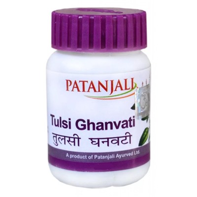 TULSI GHANVATI, Patanjali (ТУЛСИ ГХАНВАТИ, помощь при простуде, Патанджали), 60 таб. - СРОК ГОДНОСТИ ДО 28 ФЕВРАЛЯ 2025 ГОДА