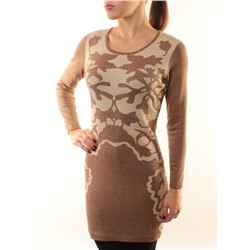 1507-12 Платье трикотажное (73% хлопок, 27% нейлон) размер свободный 44-46