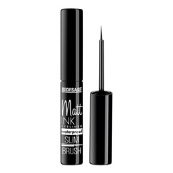 Подводка д/глаз MATT INK waterproof Черная LuxVisage (мягкая кисть)