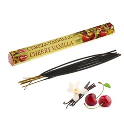 Hem Incense Sticks CHERRY VANILLA (Благовония ВИШНЯ ВАНИЛЬ, Хем), уп. 20 палочек.